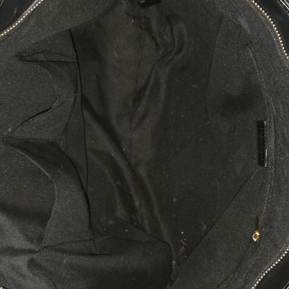 Joan Vass Elegant Black Tote Bag With Small Bag - Picture 6 of 13